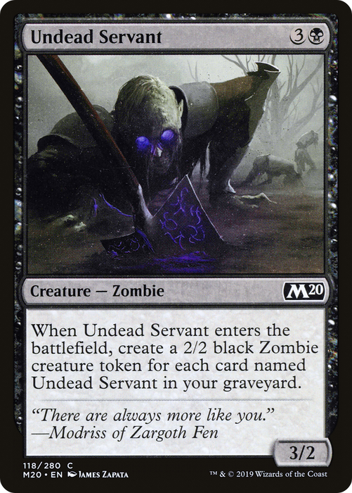Undead Servant (M20-118) - common - Foil