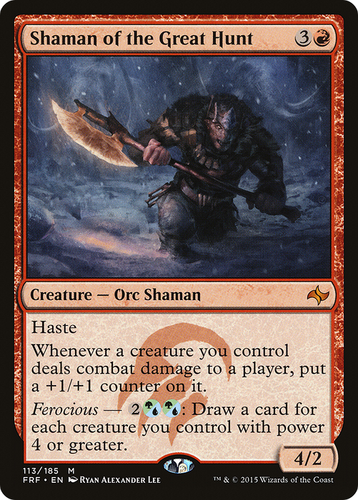 Shaman of the Great Hunt (FRF-113) - mythic