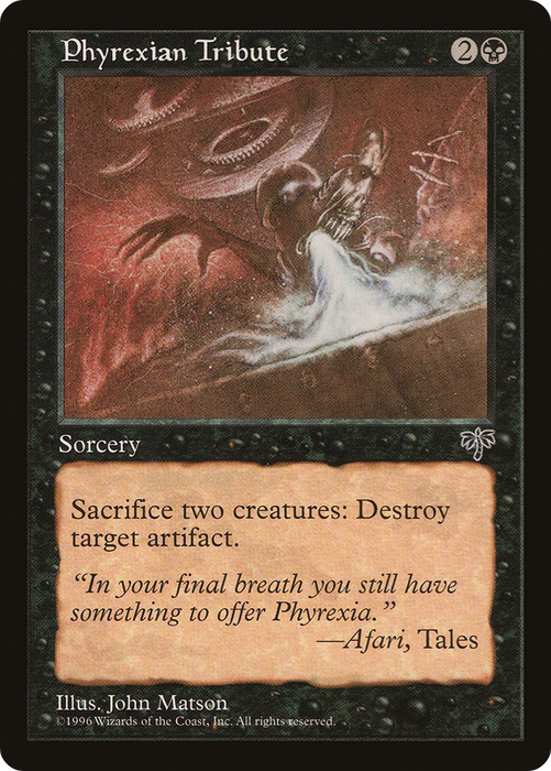 Phyrexian Tribute (MIR-134) - rare