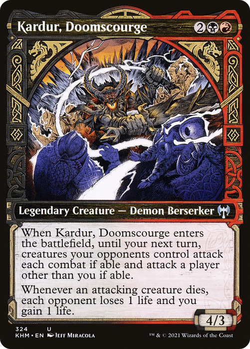 Kardur, Doomscourge (KHM-324) - uncommon: (Showcase) - Foil