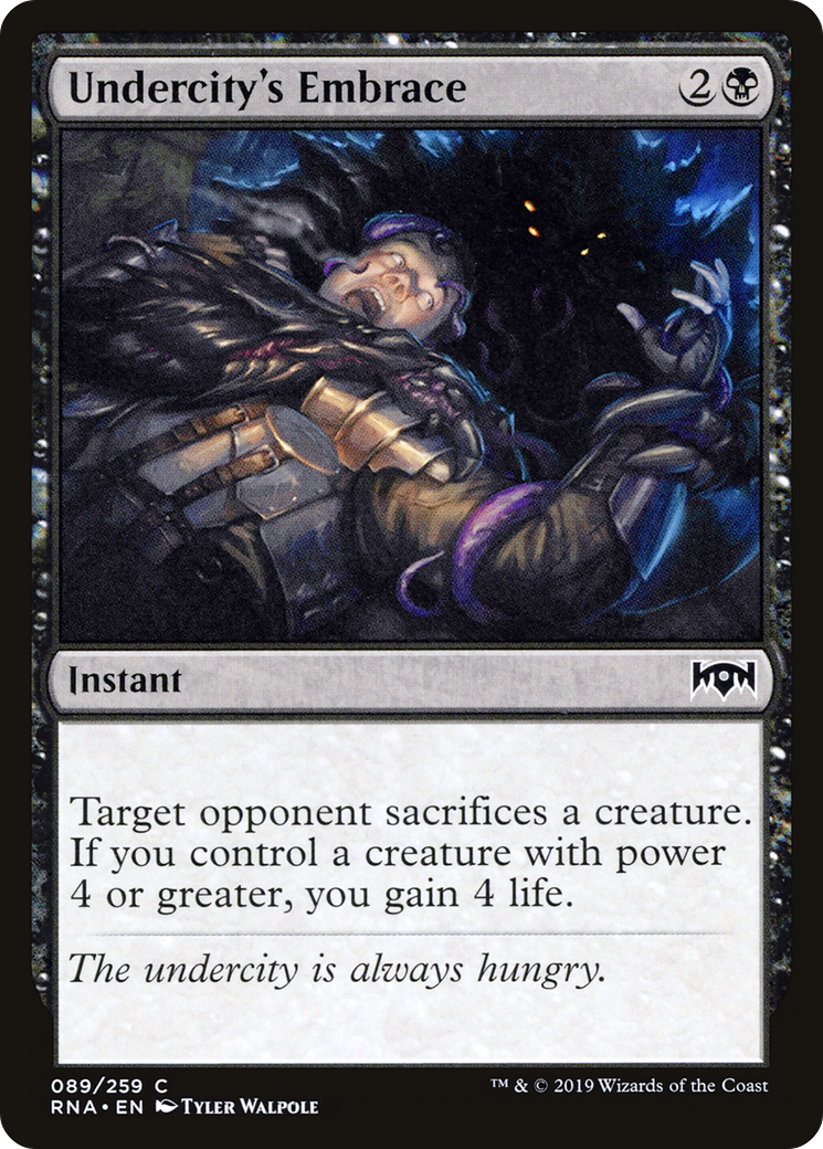 Undercity's Embrace (RNA-089) - common - Foil