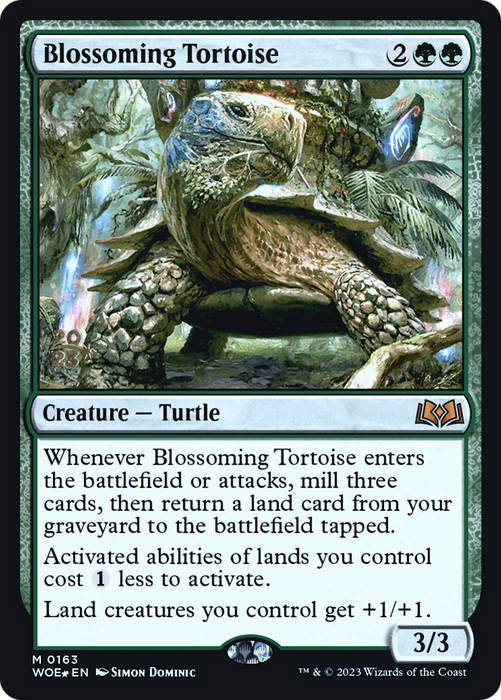 Blossoming Tortoise (PRE-163S) - mythic - Foil