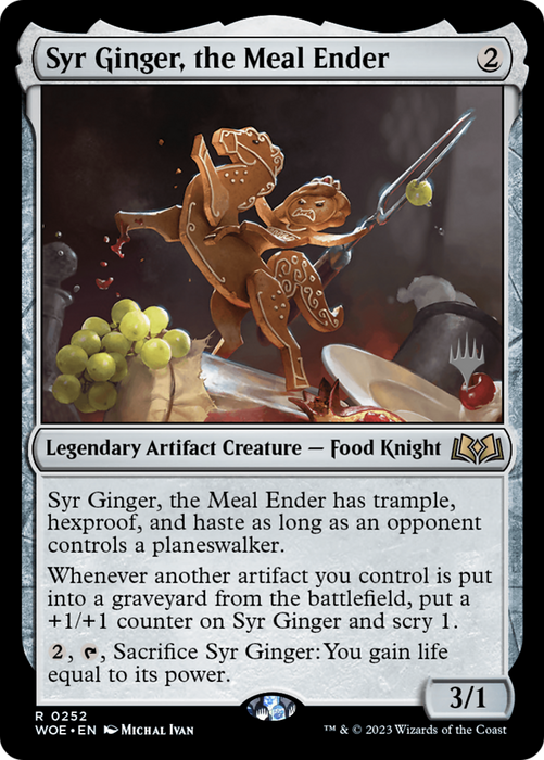 Syr Ginger, the Meal Ender (PPWOE-252P) - rare - Foil