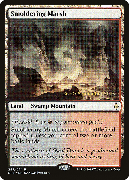 Smoldering Marsh (PRE-247S) - rare - Foil