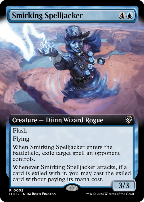 Smirking Spelljacker (OTC-052) - rare: (Extended Art)