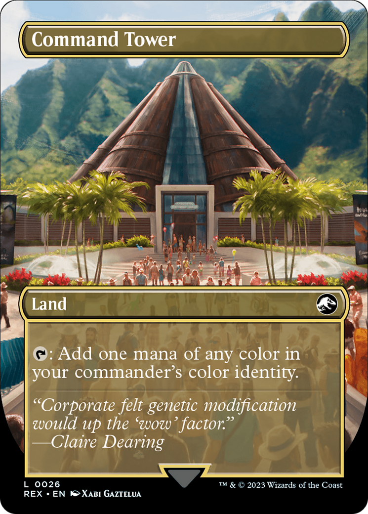 Command Tower // Command Tower (REX-026) - common (Borderless) - Foil
