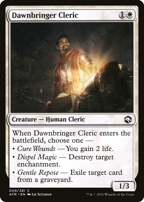 Dawnbringer Cleric (AFR-009) - common - Foil