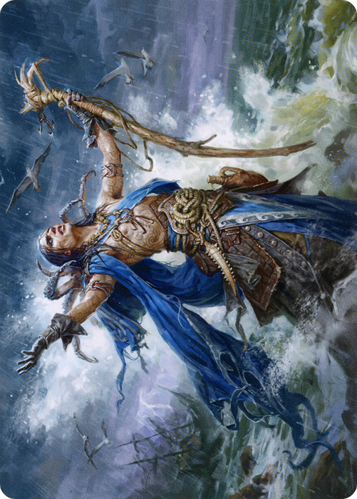 Lier, Disciple of the Drowned // Lier, Disciple of the Drowned (AMID-025) - common (Borderless) - Foil