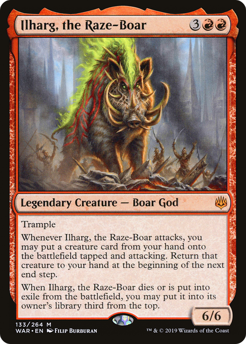 Ilharg, the Raze-Boar (WAR-133) - mythic - Foil