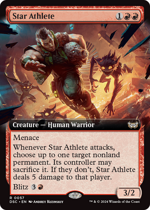Star Athlete (DSC-057) - rare: (Extended Art)