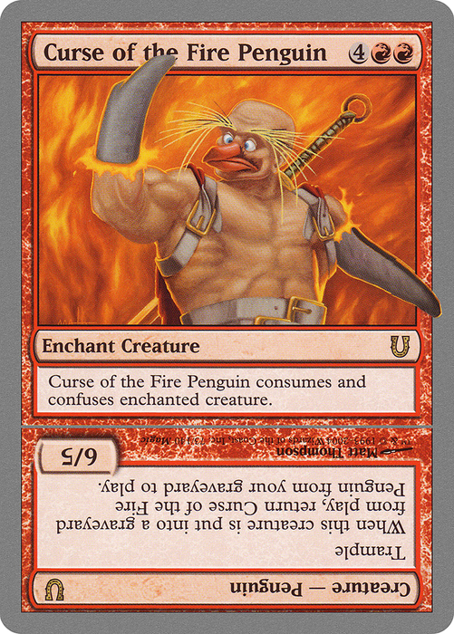 Curse of the Fire Penguin // Curse of the Fire Penguin Creature (UNH-073) - rare