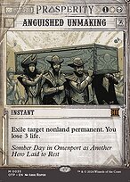 Anguished Unmaking (OTP-035) - mythic: (Showcase) (Borderless) - Foil