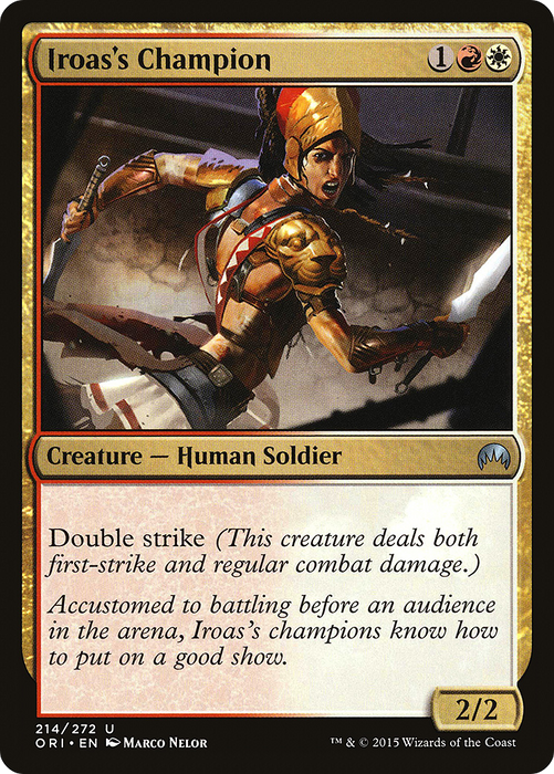 Iroas's Champion (ORI-214) - uncommon