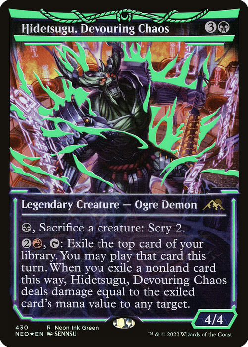 Hidetsugu, Devouring Chaos (NEO-430) - rare: (Showcase) - Foil