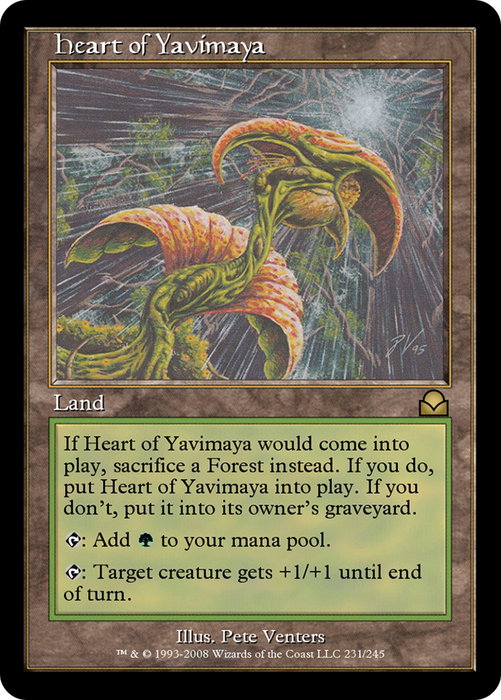 Heart of Yavimaya (ME2-231) - rare - Foil