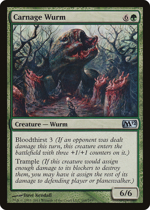 Carnage Wurm (M12-168) - uncommon - Foil