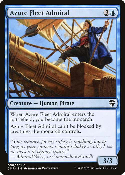 Azure Fleet Admiral (CMR-058) - common - Foil
