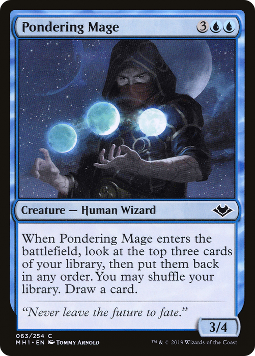 Pondering Mage (MH1-063) - common - Foil