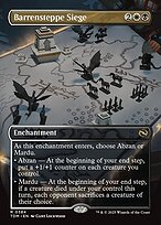Barrensteppe Siege (TDM-384) - rare: (enchantment) (Borderless) - Foil