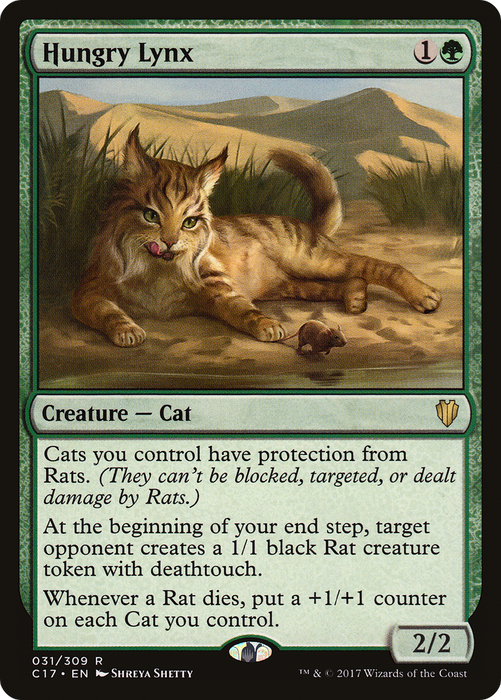 Hungry Lynx (C17-031) - rare