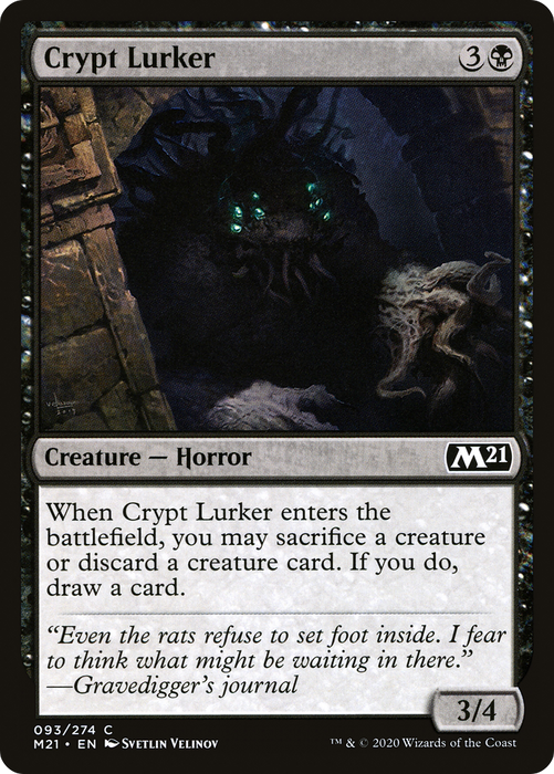 Crypt Lurker (M21-093) - common - Foil