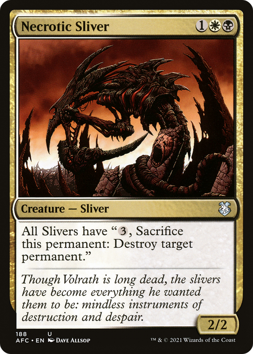 Necrotic Sliver (AFC-188) - uncommon