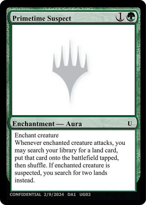 Primetime Suspect (UNK-UG02A) - uncommon