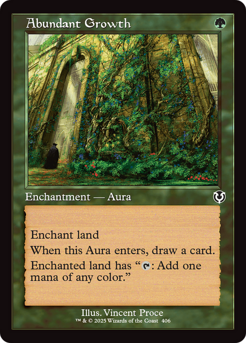 Abundant Growth (INR-406) - common: (enchantment) - Foil