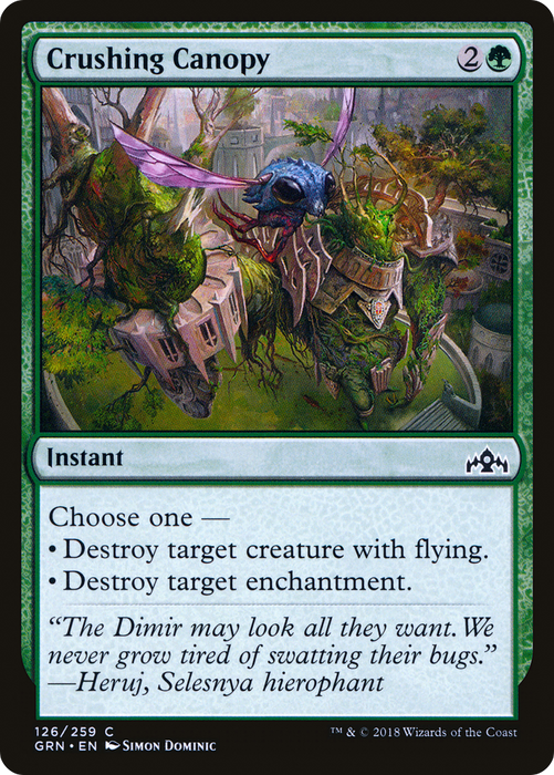 Crushing Canopy (GRN-126) - common - Foil