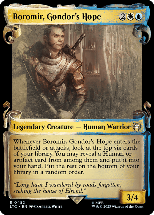 Boromir, Gondor's Hope (LTC-452) - rare: (Showcase) - Foil