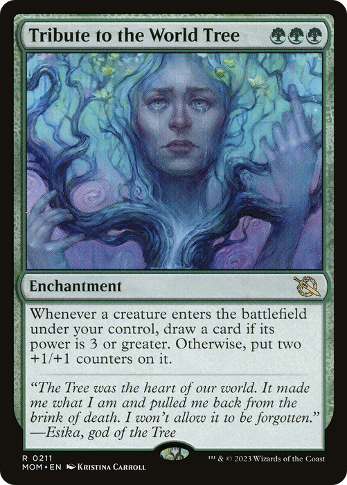Tribute to the World Tree (MOM-211) - rare - Foil