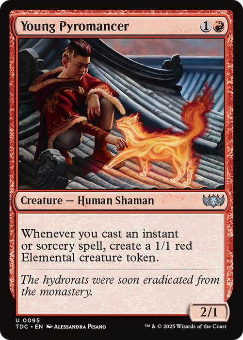 Young Pyromancer (TDC-095) - uncommon