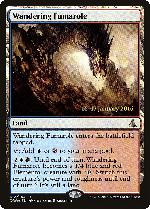 Wandering Fumarole (PRE-182S) - rare - Foil