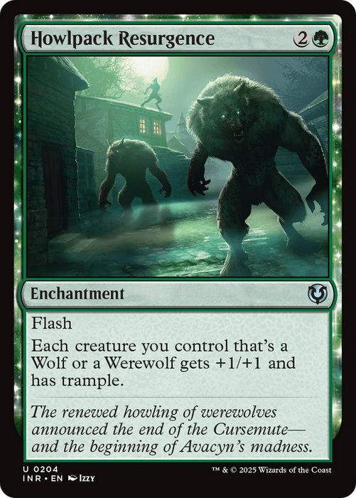 Howlpack Resurgence (INR-204) - uncommon: (enchantment)
