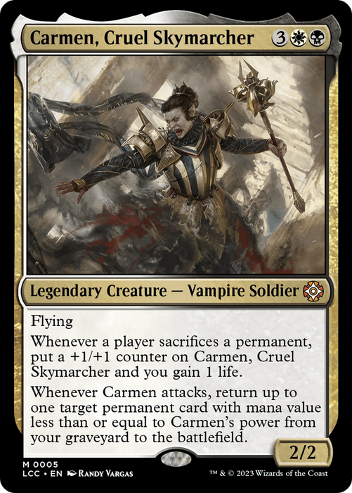 Carmen, Cruel Skymarcher (LCC-005) - mythic