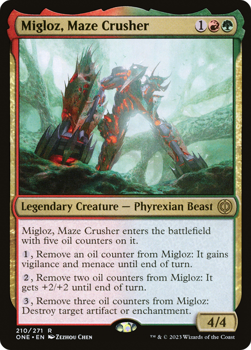 Migloz, Maze Crusher (ONE-210) - rare - Foil
