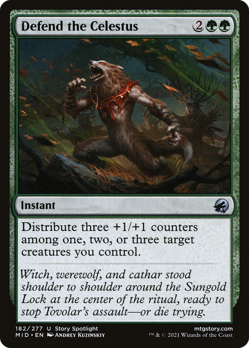 Defend the Celestus (MID-182) - uncommon - Foil