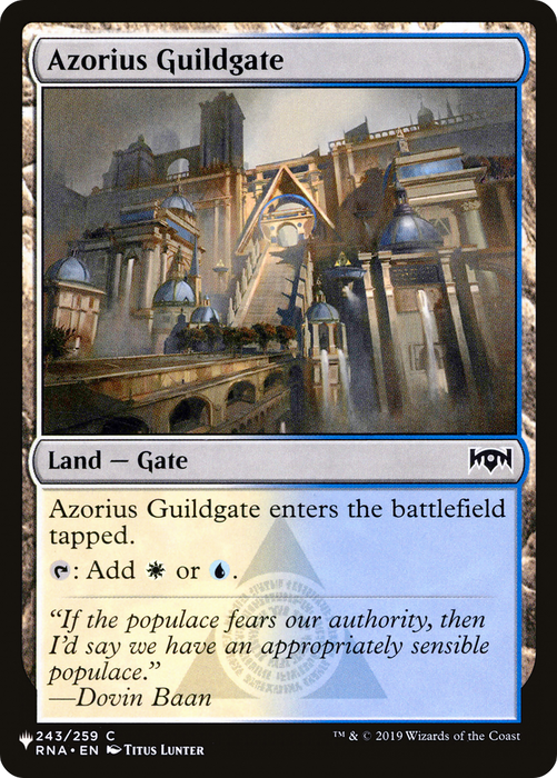 Azorius Guildgate (LIST-243) - common