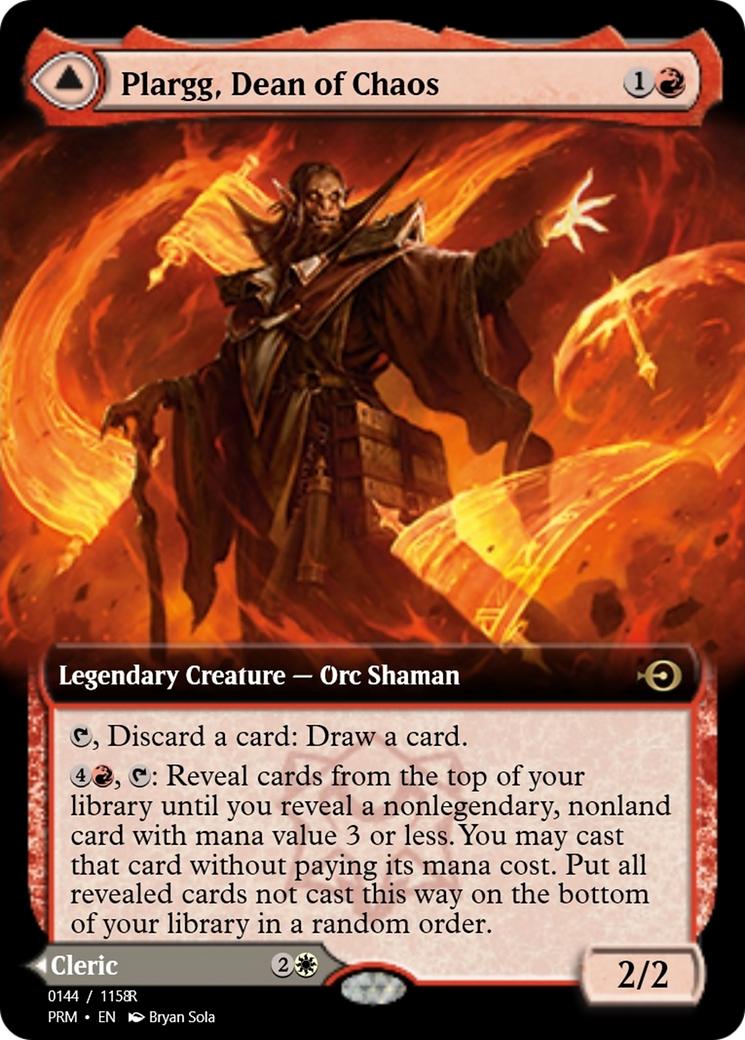 Plargg, Dean of Chaos // Augusta, Dean of Order (PRM-90260) - rare
