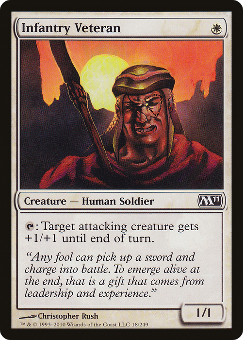 Infantry Veteran (M11-018) - common - Foil