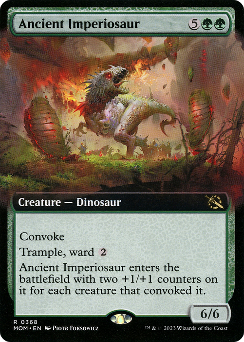 Ancient Imperiosaur (MOM-368) - rare: (Extended Art) - Foil