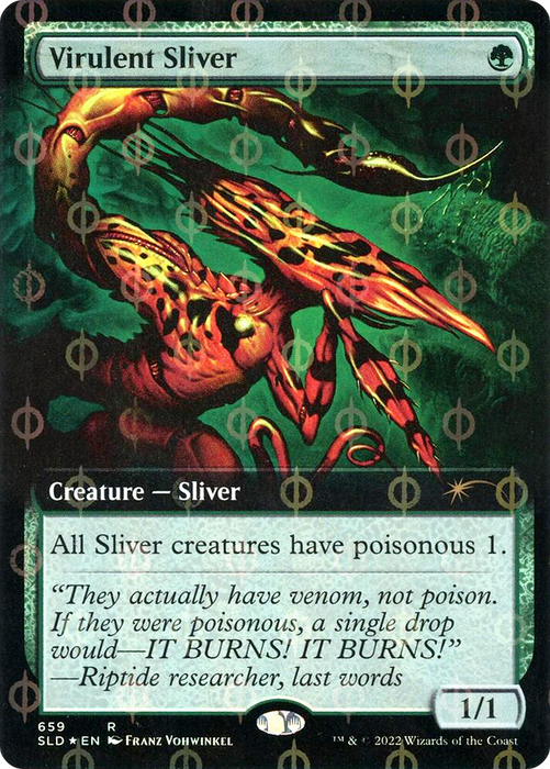 Virulent Sliver (SLD-659Φ) - rare: (Extended Art) - Foil