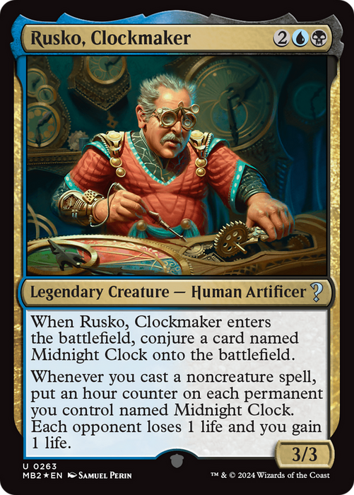 Rusko, Clockmaker (MB2-263) - uncommon - Foil
