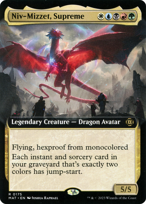 Niv-Mizzet, Supreme (MAT-175) - rare: (Extended Art) - Foil
