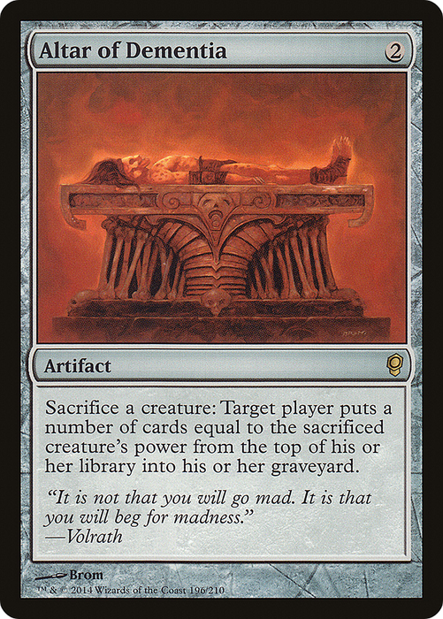 Altar of Dementia (CNS-196) - rare - Foil