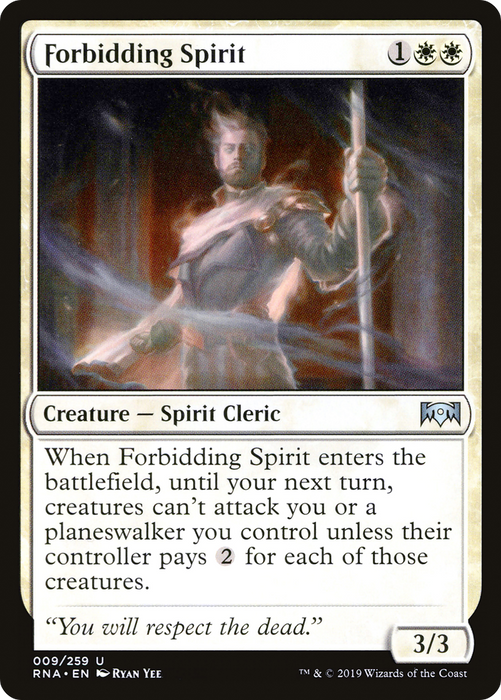 Forbidding Spirit (RNA-009) - uncommon - Foil