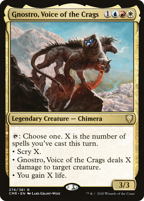 Gnostro, Voice of the Crags (CMR-276) - rare - Foil