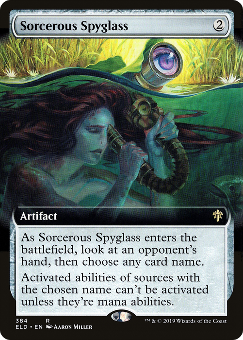 Sorcerous Spyglass (ELD-384) - rare: (Extended Art)