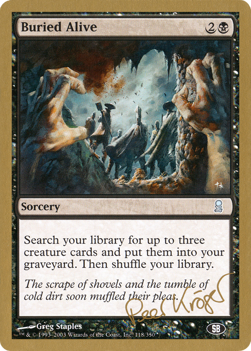 Buried Alive (WCD-PK118SB) - uncommon