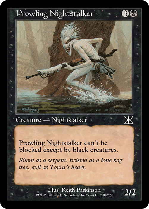 Prowling Nightstalker (ME4-093) - common - Foil